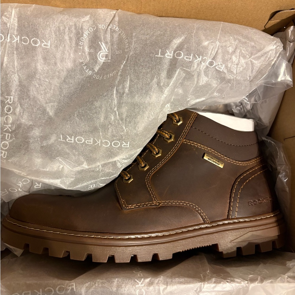 Rockport Men's Dark Brown Rugged Boots